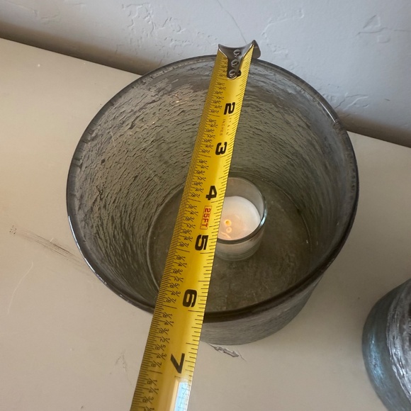 Ombre Glass Candle Votives Set of 2 - Picture 7 of 9